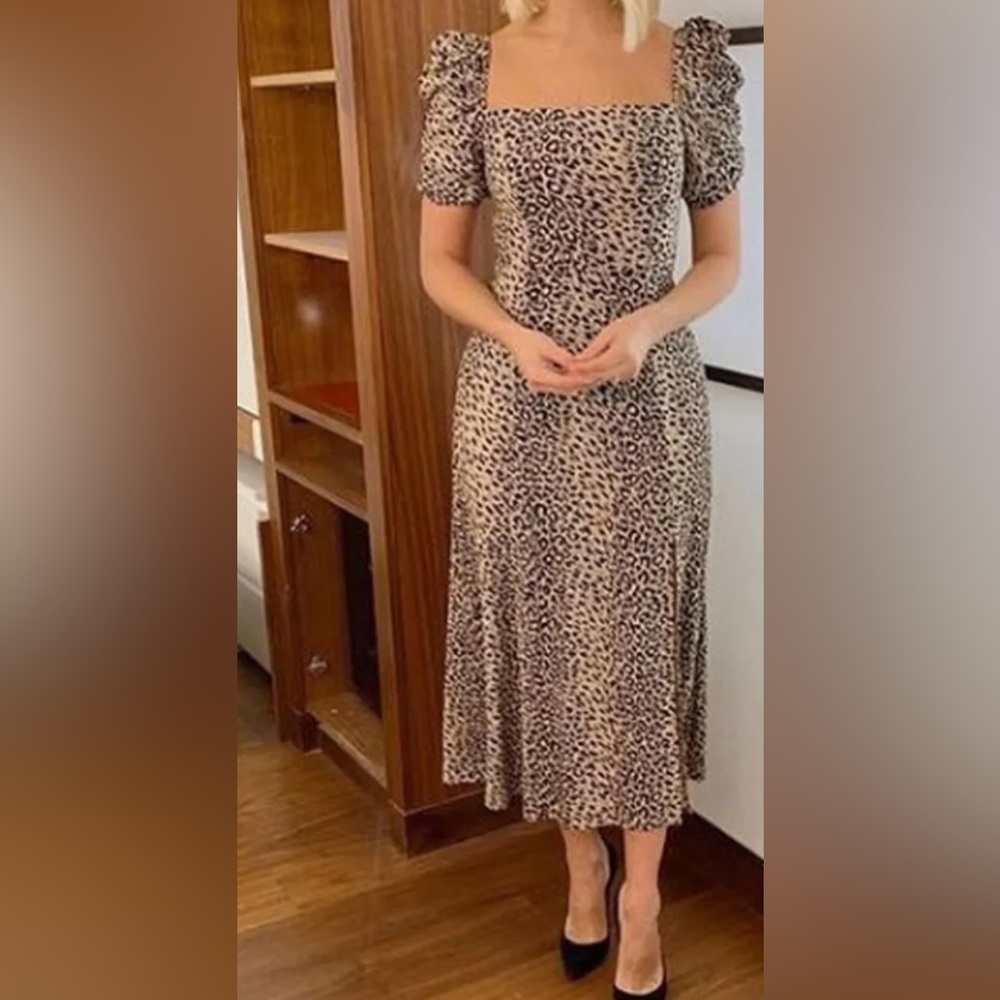 Leopard Print Dress by & Other Stories (Size 4)
